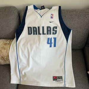 white dirk nowitzki dallas mavs stitched jersey